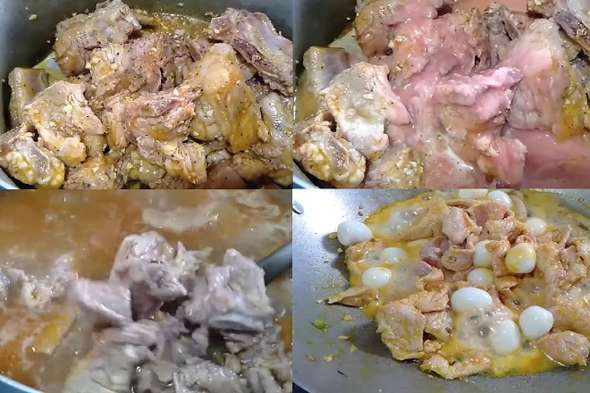 nấu mì quảng sườn