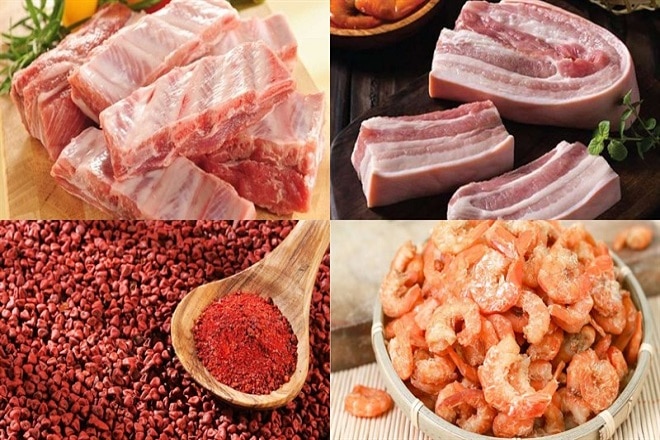 Nguyên liệu mì quảng Đà Lạt