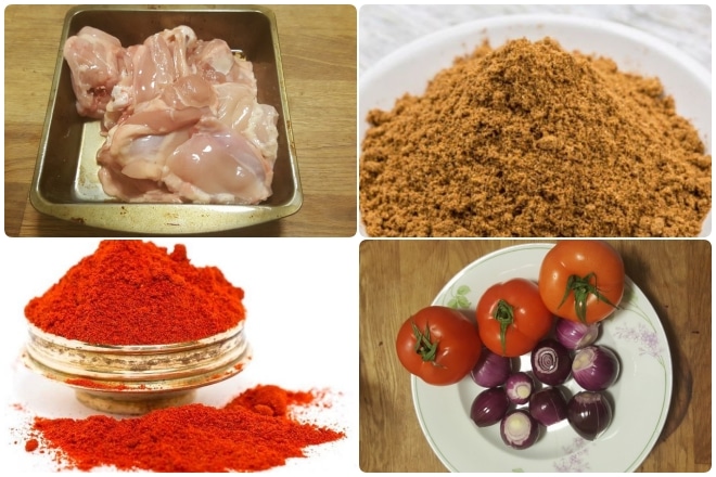 Nguyên liệu nấu cari gà Ấn Độ