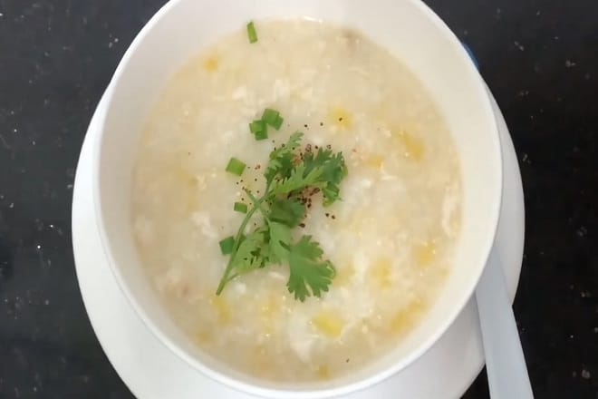 Cháo cá lóc khoai lang